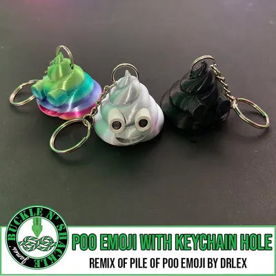 Pile of Poo Emoji with Keyring