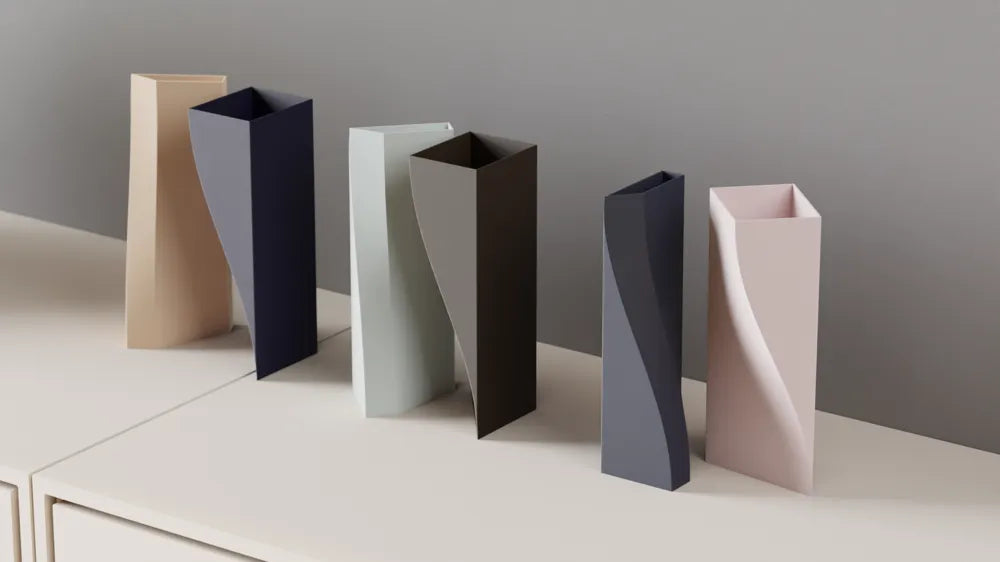 Modern Vase. Two part Sweeping Sculpture