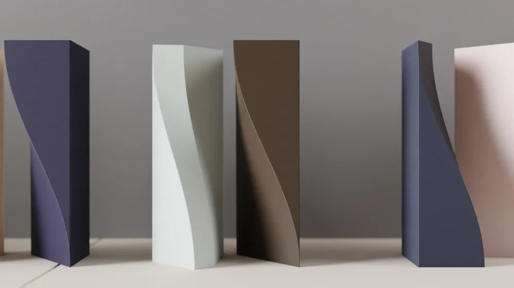 Modern Vase. Two part Sweeping Sculpture