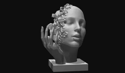 Shattered Serenity Sculpture