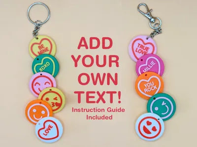 Personalised Love Sweet Keyring