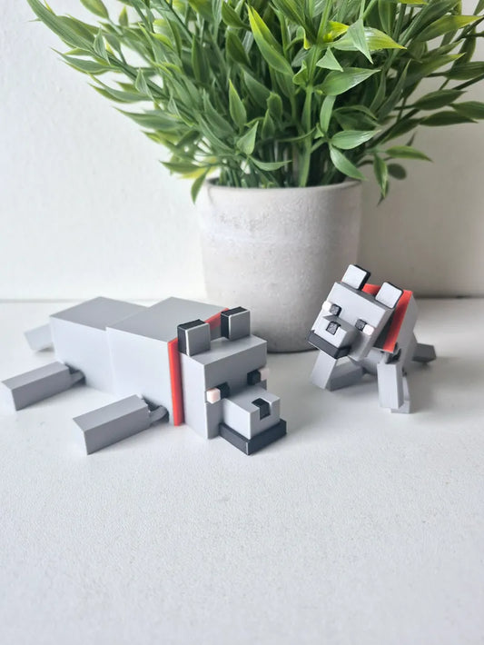 Minecraft wolf articulated