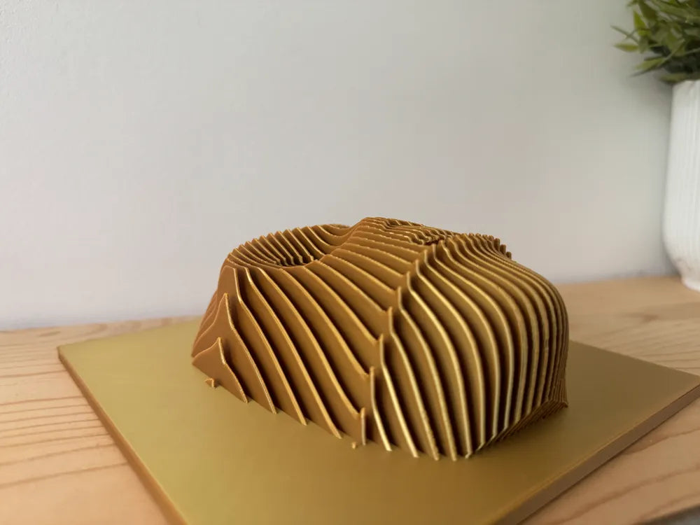 C3PO layered sculpture