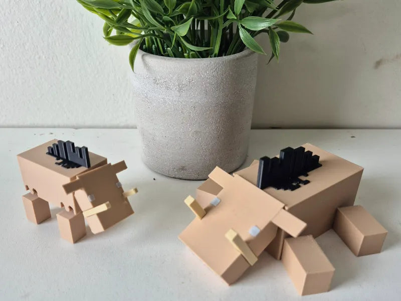 Minecraft hoglin articulated