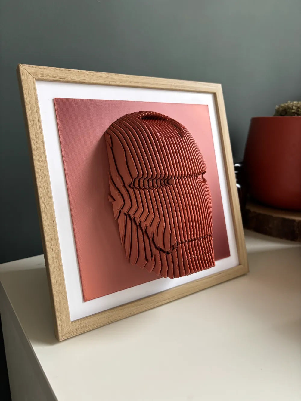 Ironman layered sculpture