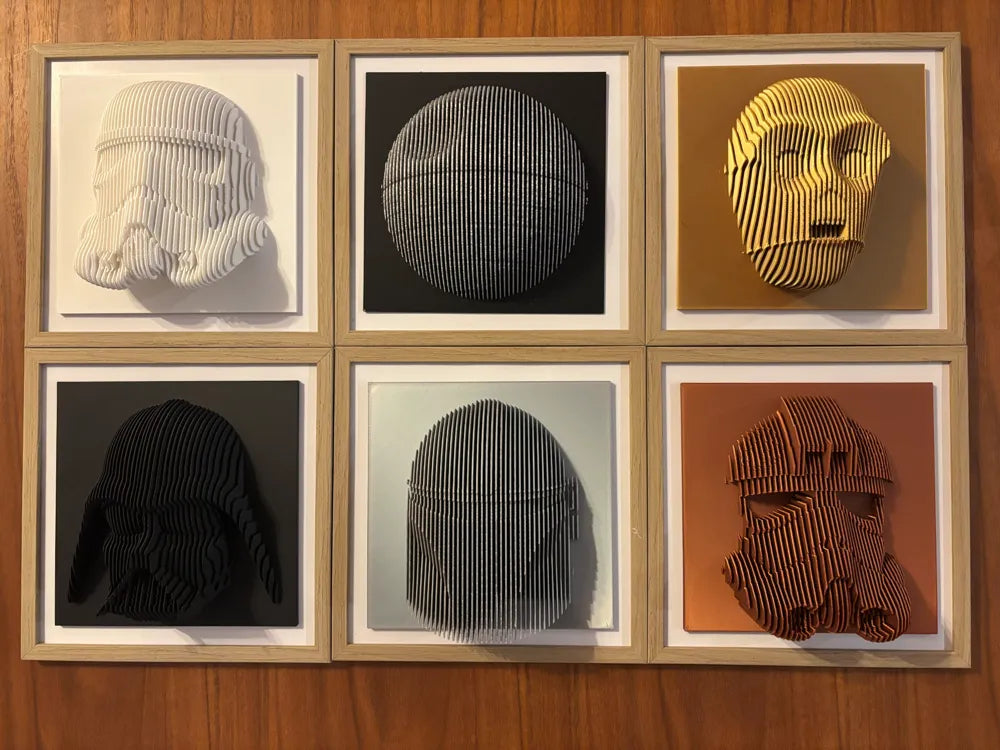 Dark Vador layered sculpture