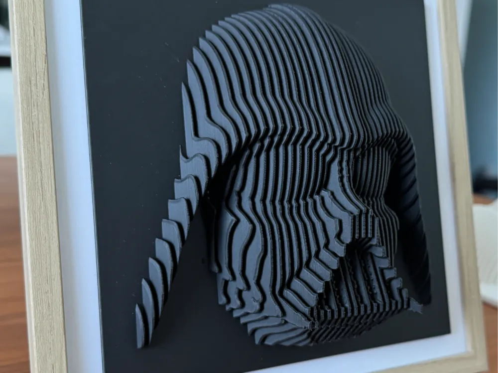 Dark Vador layered sculpture