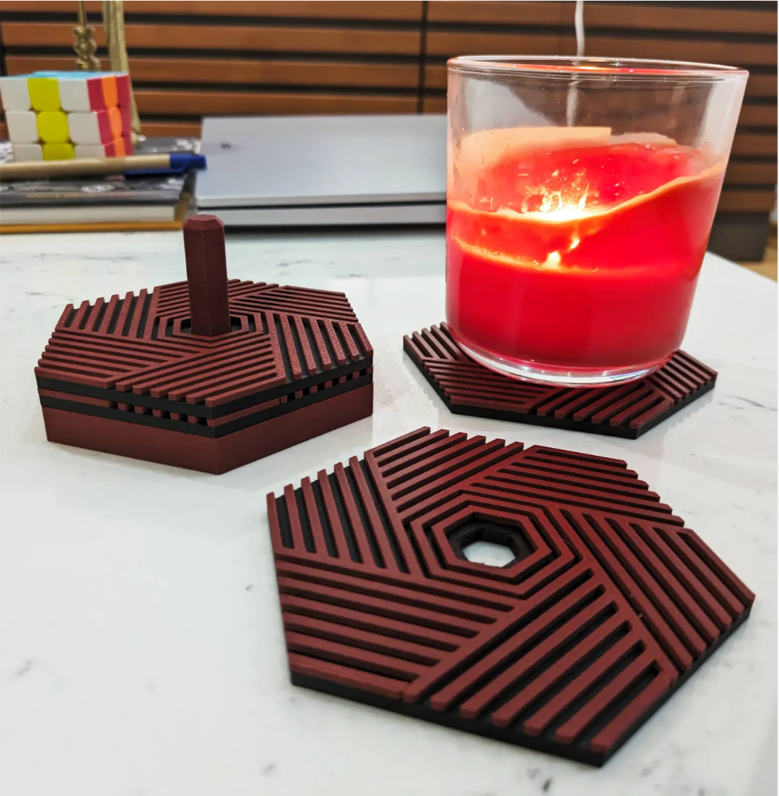 Stackable Hexagon Coasters