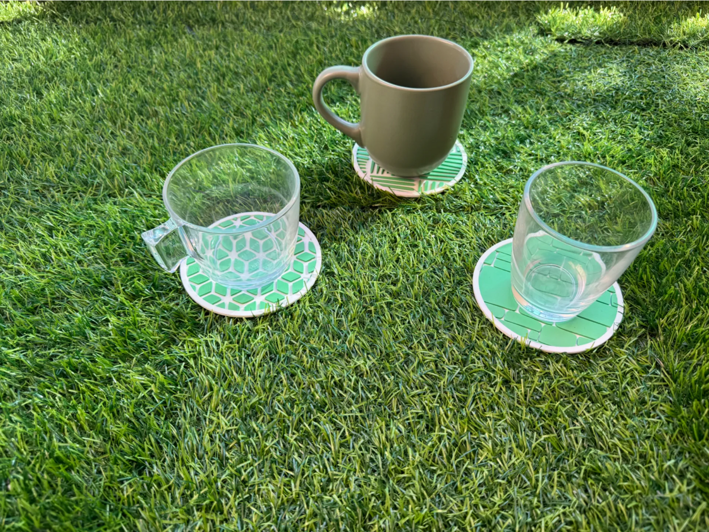 Brick Coaster with Holder 6PCS