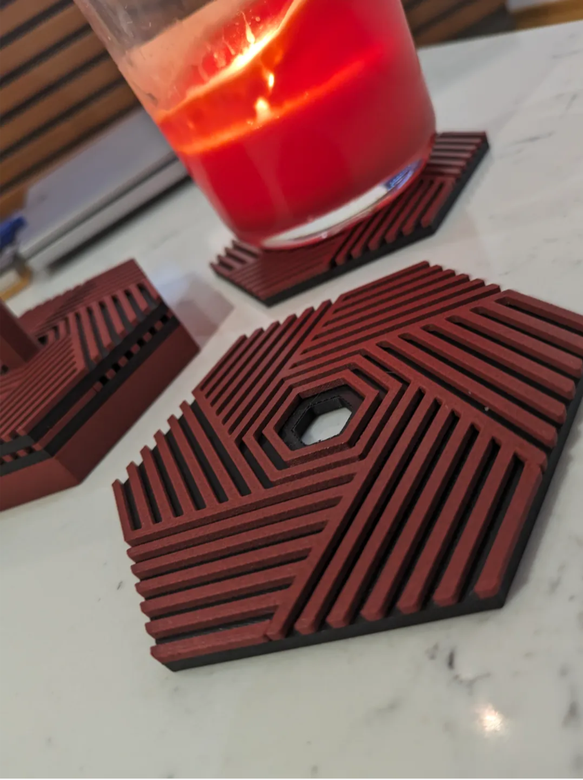 Stackable Hexagon Coasters