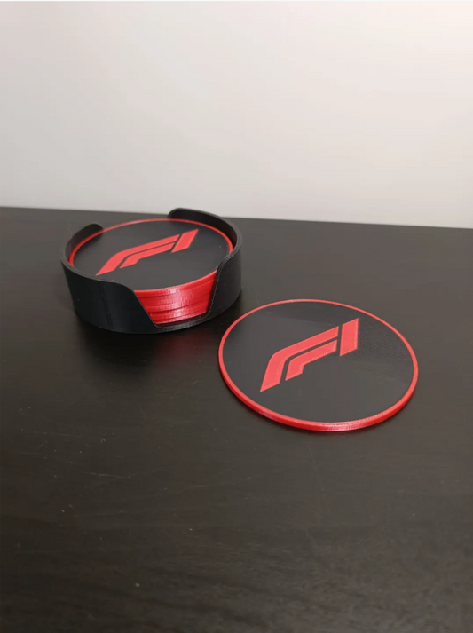 Formula 1 coaster, with F1 logo 4PCS