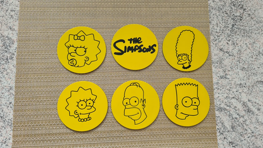 The Simpsons Coasters with Holder 6PCS