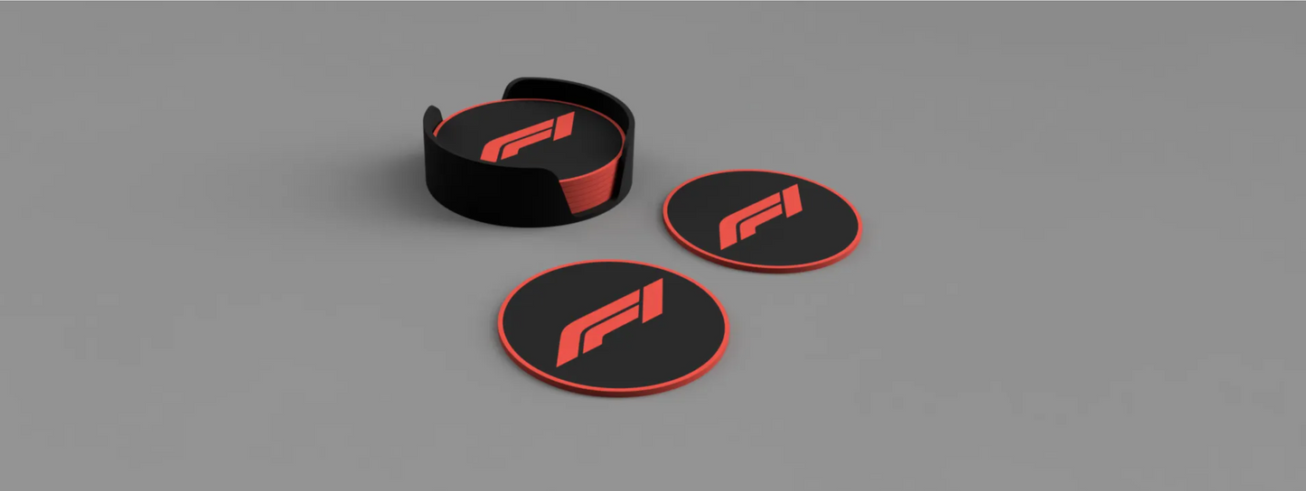 Formula 1 coaster, with F1 logo 4PCS