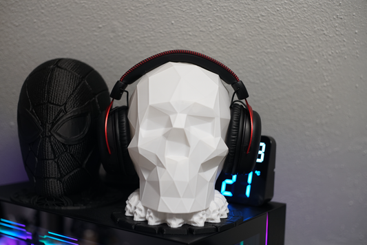 Skull LowPoly Headset stand
