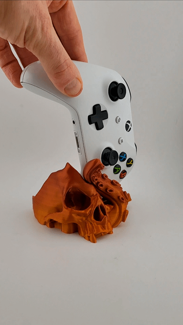XBOX Controller stand skull and tentacle